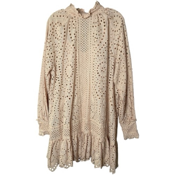 Saints & Hearts Dresses & Skirts - Saints and Hearts Cream Eyelet Lace Dress Sz Lg NWT